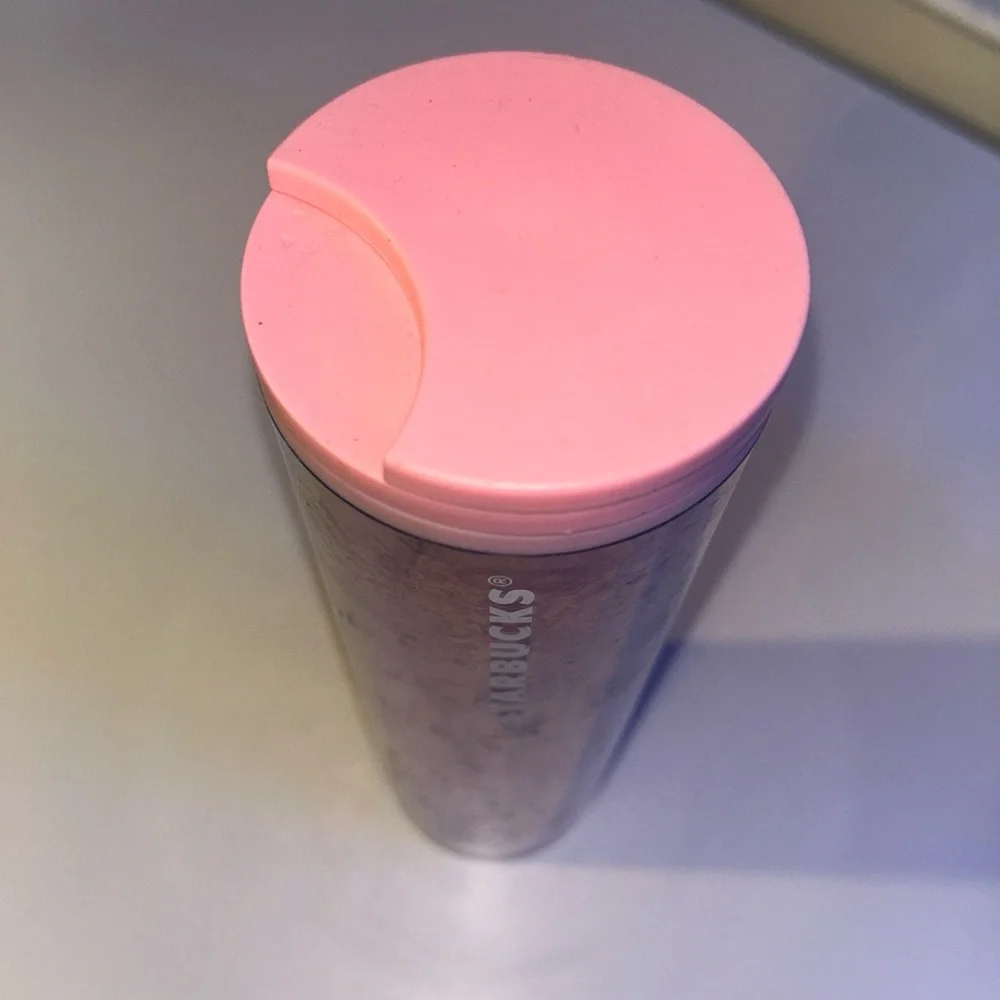 Starbucks Coffee Tumbler Pink Gold Foil Tumbler Grande 16oz Limited Edition 2019 - Picture 2 of 4